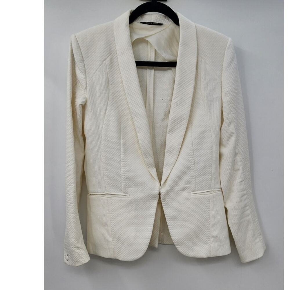 Rag & Bone Cotton Silk Blend Casual Office Blazer Top Est Size Medium